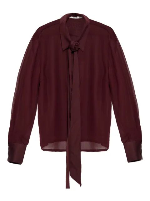 Gestuz floral-appliqué blouse Red 10910669