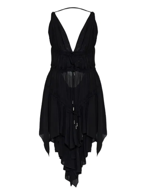 DSQUARED2 lace-up ruffled dress Black S72CV0692S23324