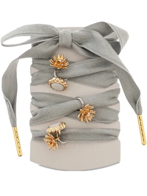 Golden Goose charm-embellished shoelaces Grey GUZ00278Z000229