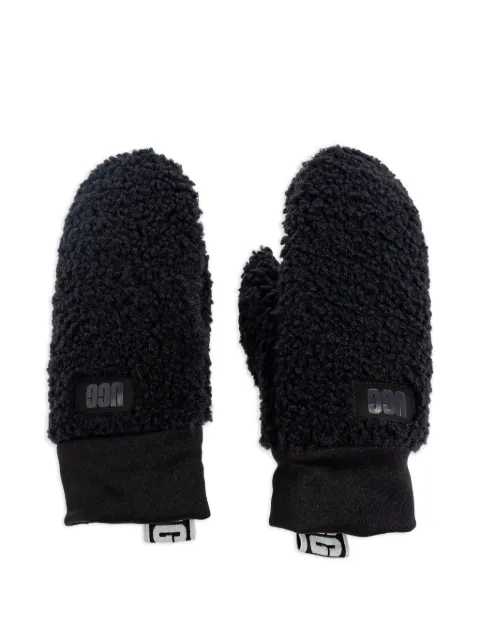 UGG logo-detail mittens Black 101099