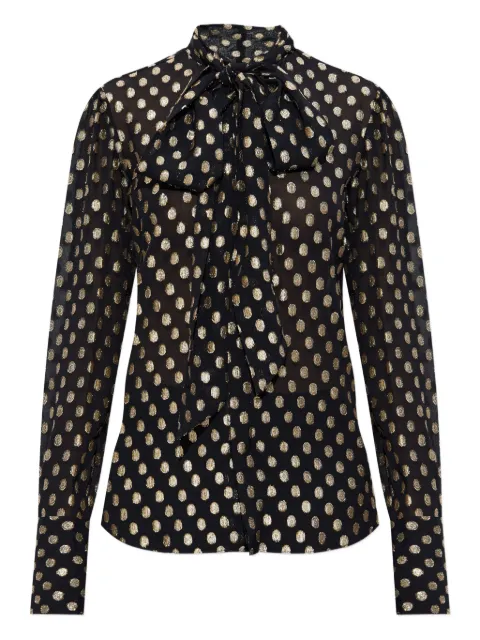 DSQUARED2 polka-dot tie shirt Black S72DL0773D35341