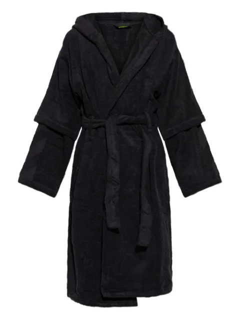 Off-White hooded robe Black OHZB012T25FAB0011018