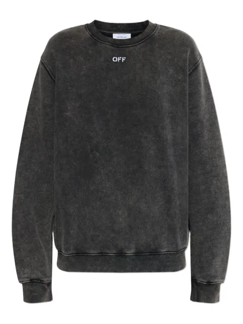 Off-White Arrow-appliqué sweatshirt Grey OWBA055F25FLE0021301