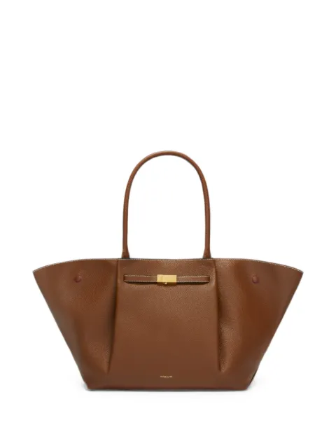 DeMellier New York grain leather tote bag Brown D90THENEWYORKTAN