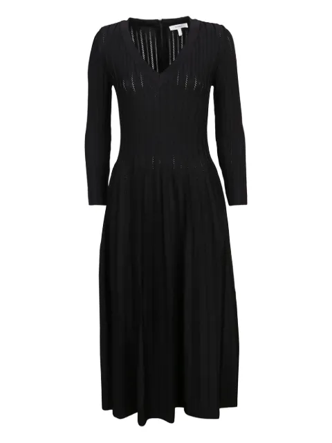 Casasola ribbed v-neck dress Black DRSCADA