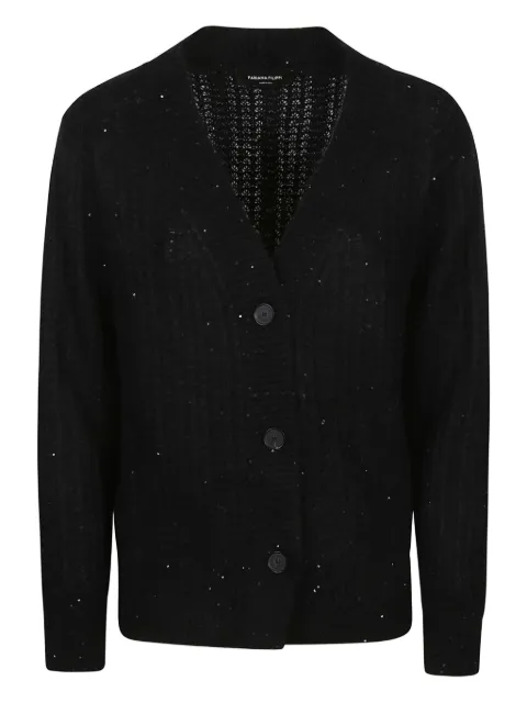 Fabiana Filippi sequin-embellished cardigan Black MAD223F4120000H805