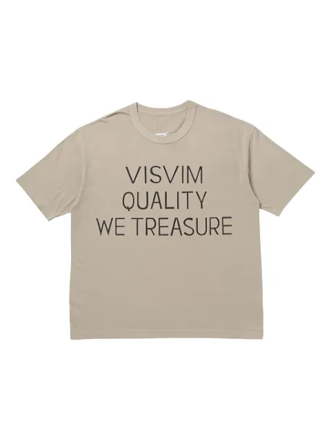visvim logo print T-shirt Neutrals 125205010016