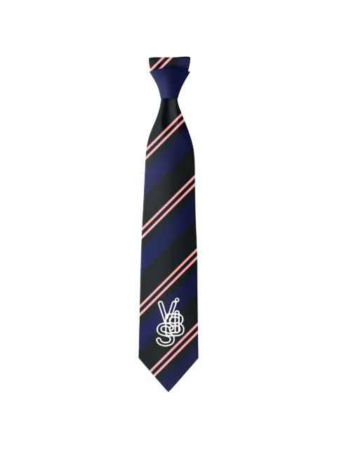 Henrik Vibskov striped logo-embroidered tie Blue SS26STUDA904804OS