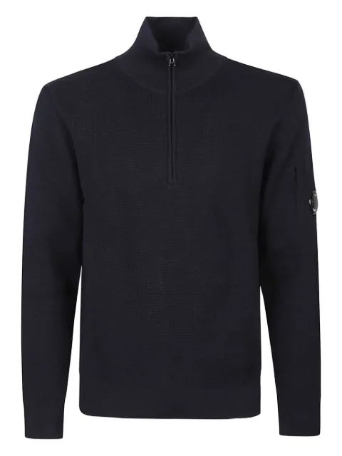 C.P. Company half-zip wool sweater Black 19CMKN201A006595A