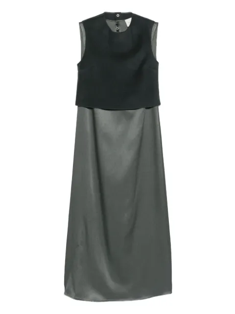 Alysi top-panel dress Grey 165501A5239