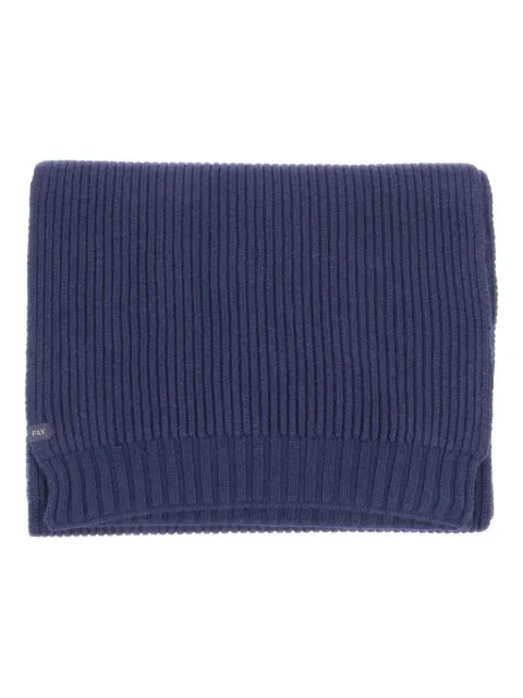Fay ribbed wool scarf Blue NSMF2512960XWI