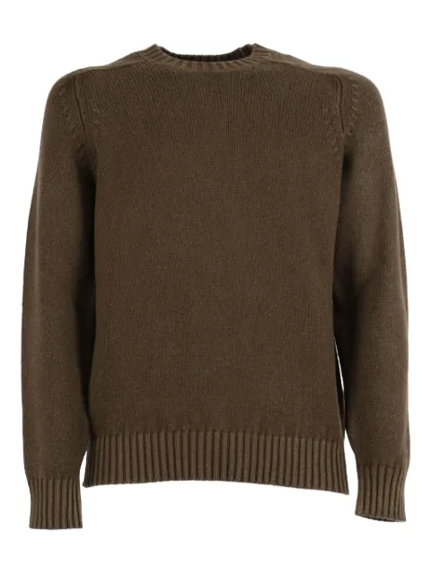 Circolo 1901 crew-neck wool sweater Brown CN5149