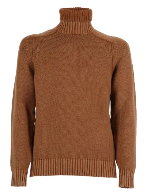 Circolo 1901 high-neck wool sweater Brown CN5150