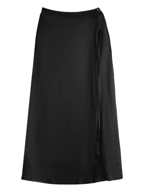 ATELIER NEW YORK tie-wrap skirt Black ATSS1BQ1034