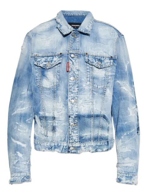 DSQUARED2 distressed denim jacket Blue S72AM1107D30011