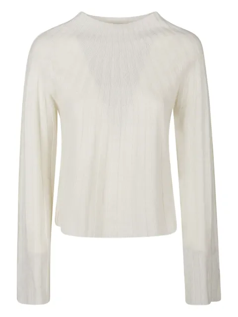 LouLou de Saison Koro ribbed bell-sleeve sweater White KORO