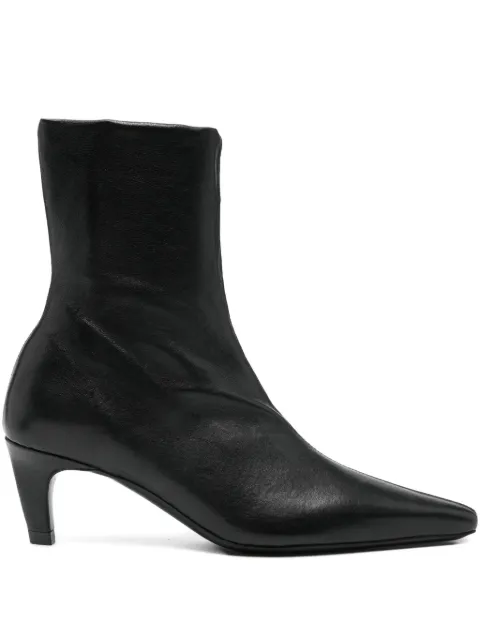 Jude pointed-toe leather boots Black PF25BO002BK001LL012