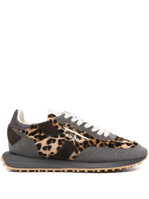 GHŌUD animal-print panelled sneakers Brown SCLWGA01