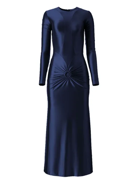 MOOS STUDIO Lunar long-sleeve maxi dress Blue MOOS175