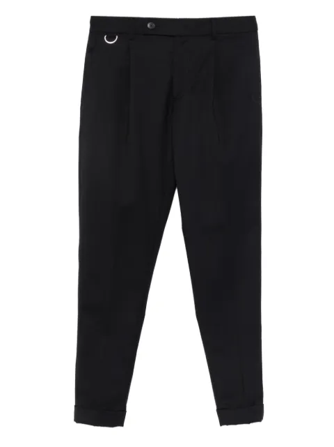 Low Brand D-ring pleated trousers Black L1PFW25266920E044