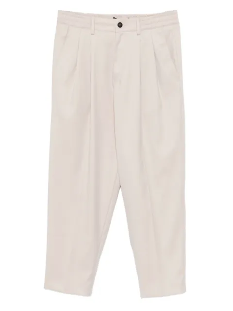 Low Brand pleated straight-leg trousers Neutrals L1PFW25266968A039