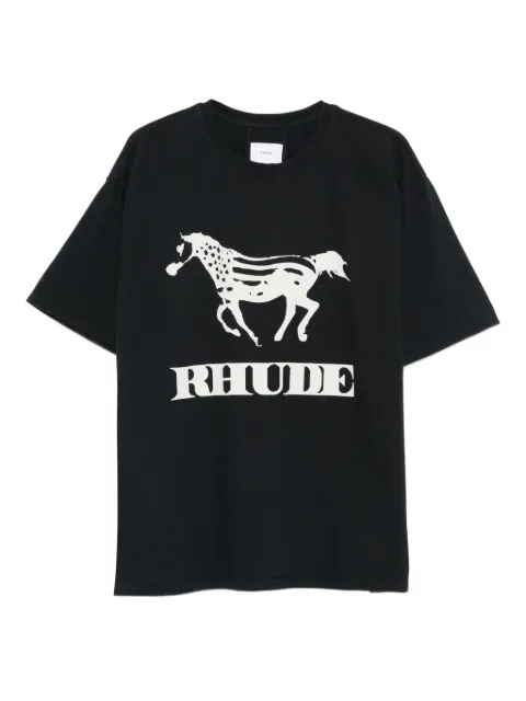 RHUDE Dinero T-shirt Black RHFW25TT01012