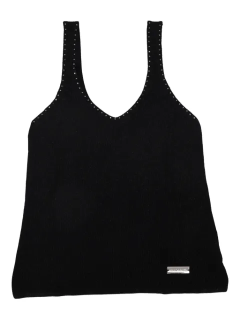 Izaak Azanei V-neck top Black AW25LND001A