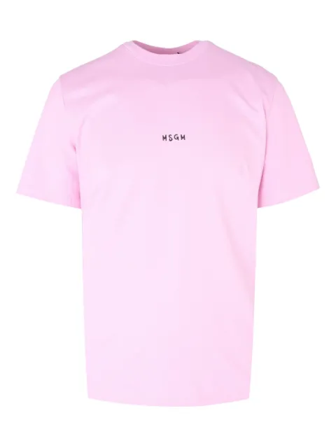 MSGM logo T-shirt Pink 3940MM550257798