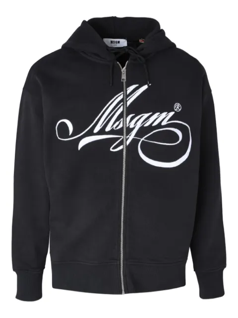 MSGM zip hooded sweater Black 3940MM104SE257586