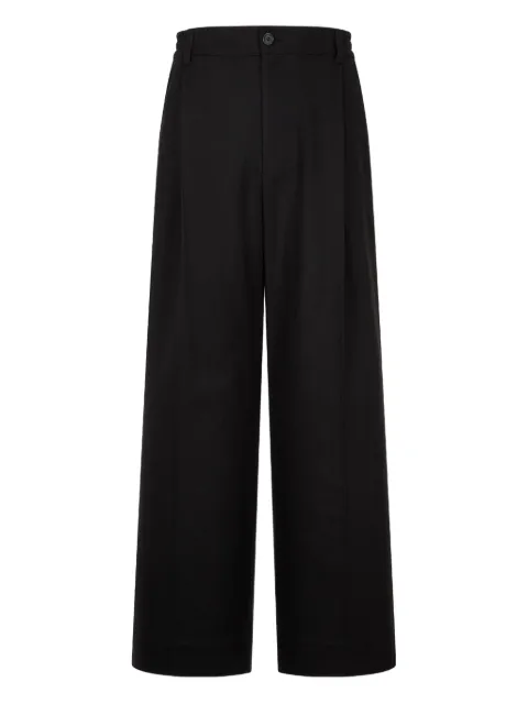 TOMBOY button fastening pleated trousers Black 9155431304