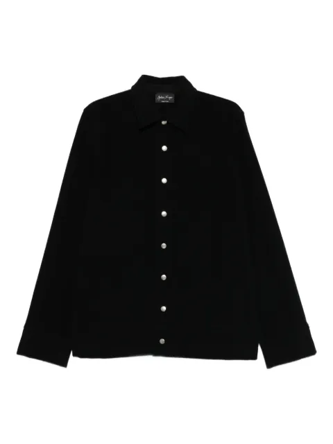 Andrea Ya'aqov button-up cashmere shirt jacket Black 25MCASH27CASHMERE