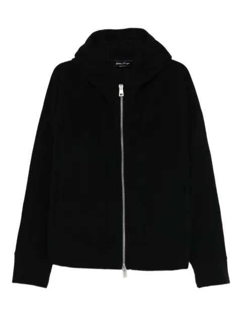Andrea Ya'aqov zip-up hoodie Black 25MCASH29CASHMERE