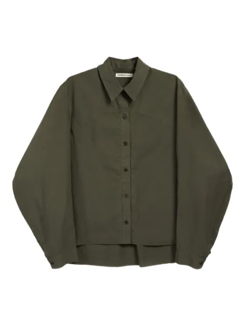 YMC Kengo buttoned shirt Green Q2ZAB