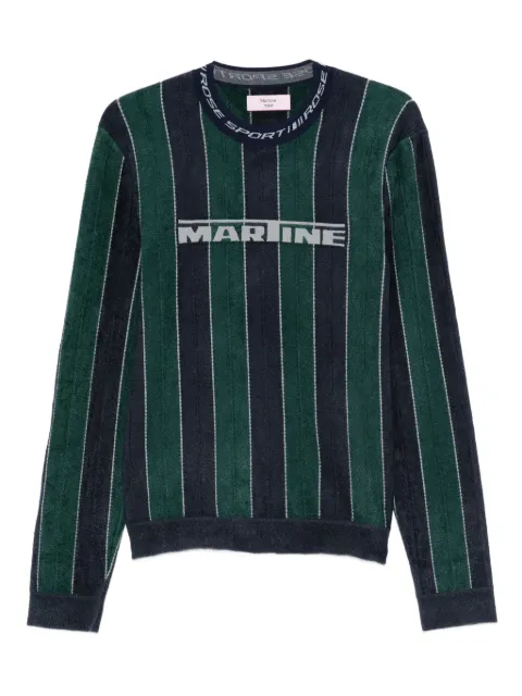 Martine Rose Sporty logo sweatshirt Green 982YA20407