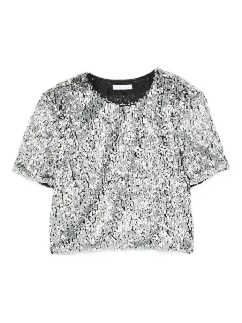 AREA sequinned t-shirt Silver FW25AWTS0048FA01