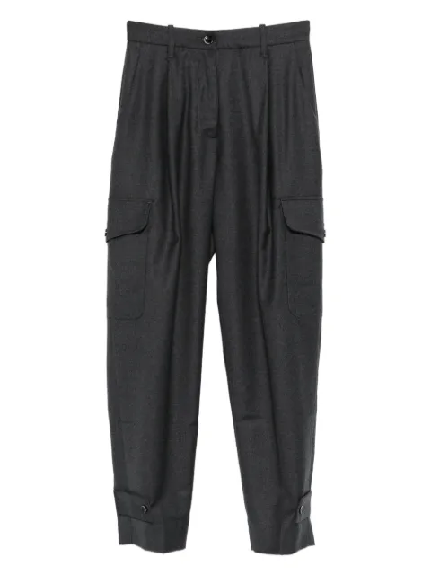 Nine In The Morning Sophie cargo trousers Grey 9FW25SOP33
