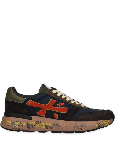Premiata Mick suede-panelled logo sneakers Blue MICK