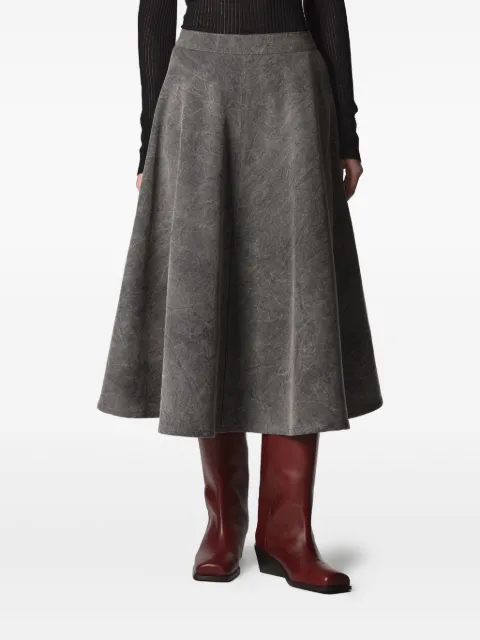 Roberto Collina A-line denim skirt Grey 59065