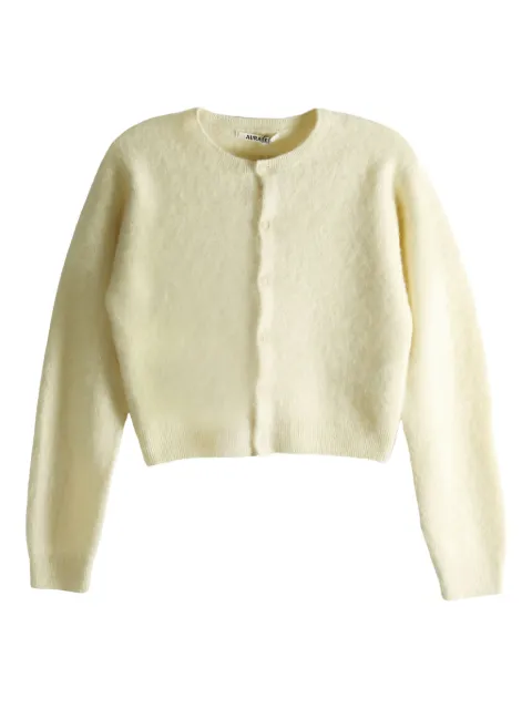 Auralee buttoned cardigan Neutrals A25AC03BA