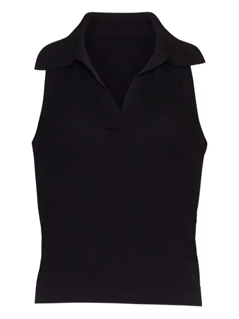 Cara Cara polo-neck sleeveless top Black 9302BLK