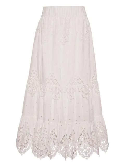 Cara Cara Chase midi skirt White 214EEME
