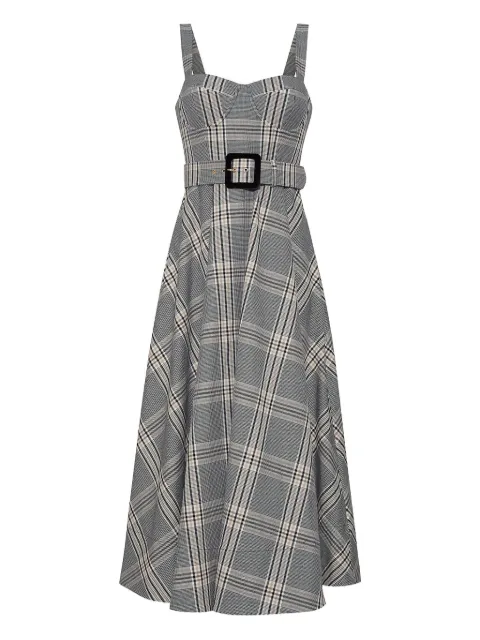 Cara Cara Calypso belted bustier midi dress Grey 1154RRAP