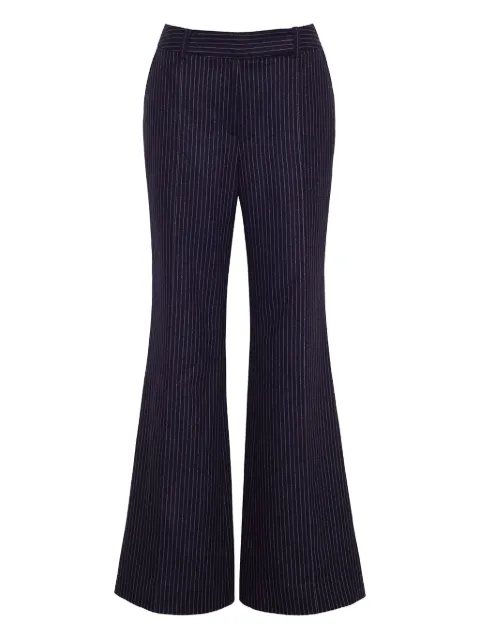 Cara Cara Tristan pinstripe flared trousers Blue 827CSNCS