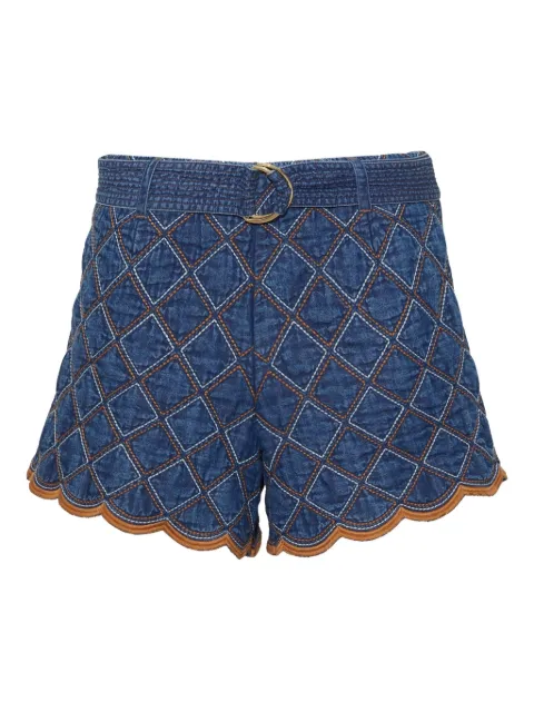 Cara Cara Violet scallop-hem shorts Blue 233QDQDEN