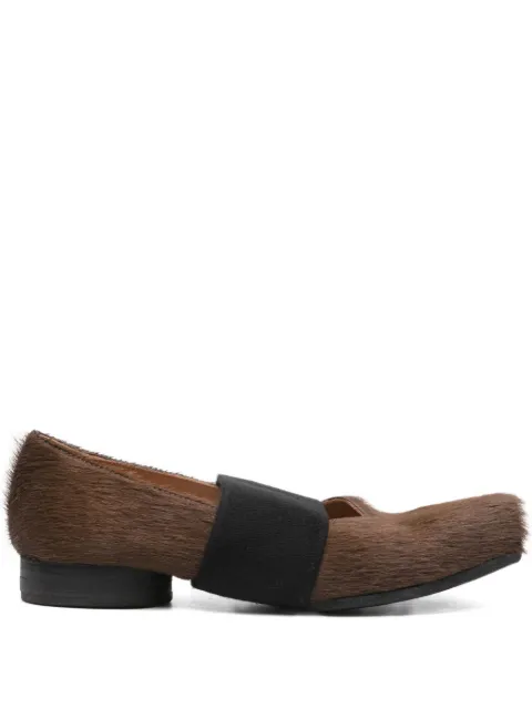 Uma Wang calf-hair strap pumps Brown US9028