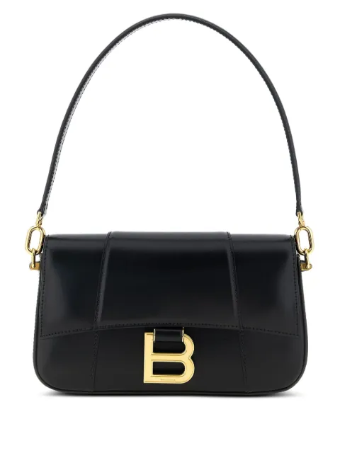 Balenciaga small Hourglass magnetic-closure shoulder bag Black 8289762ABQ8