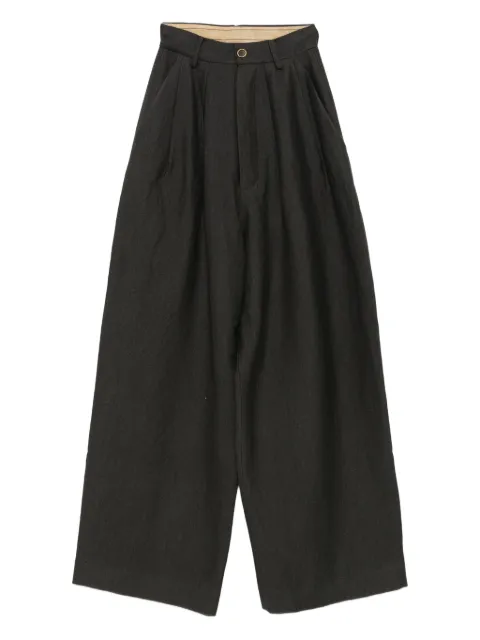 Uma Wang high-waisted palazzo trousers Grey UW3008