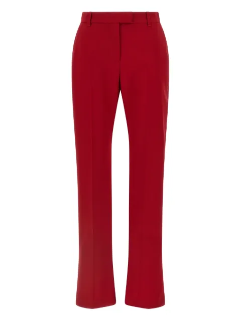 Alexander McQueen pleated flared trousers Red 843646QJAFK6191