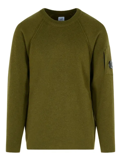 C.P. Company ribbed crew-neck sweater Green 19CMKN040A110149A