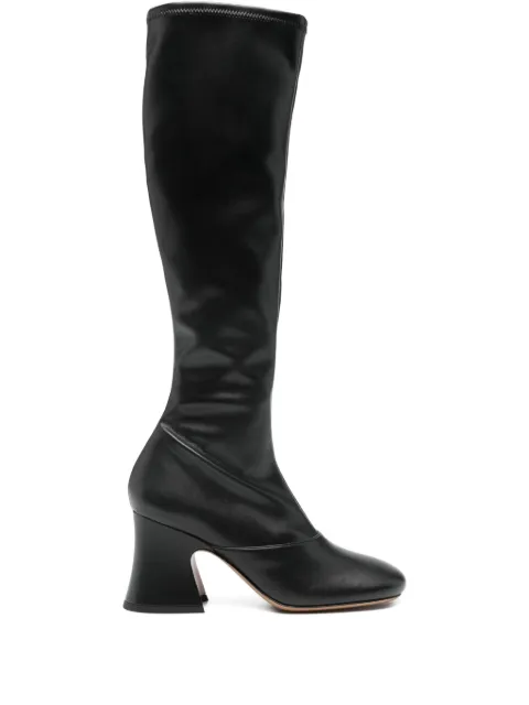 Chloé 8mm Janis block-heel knee-high boots Black CH25W13HUH